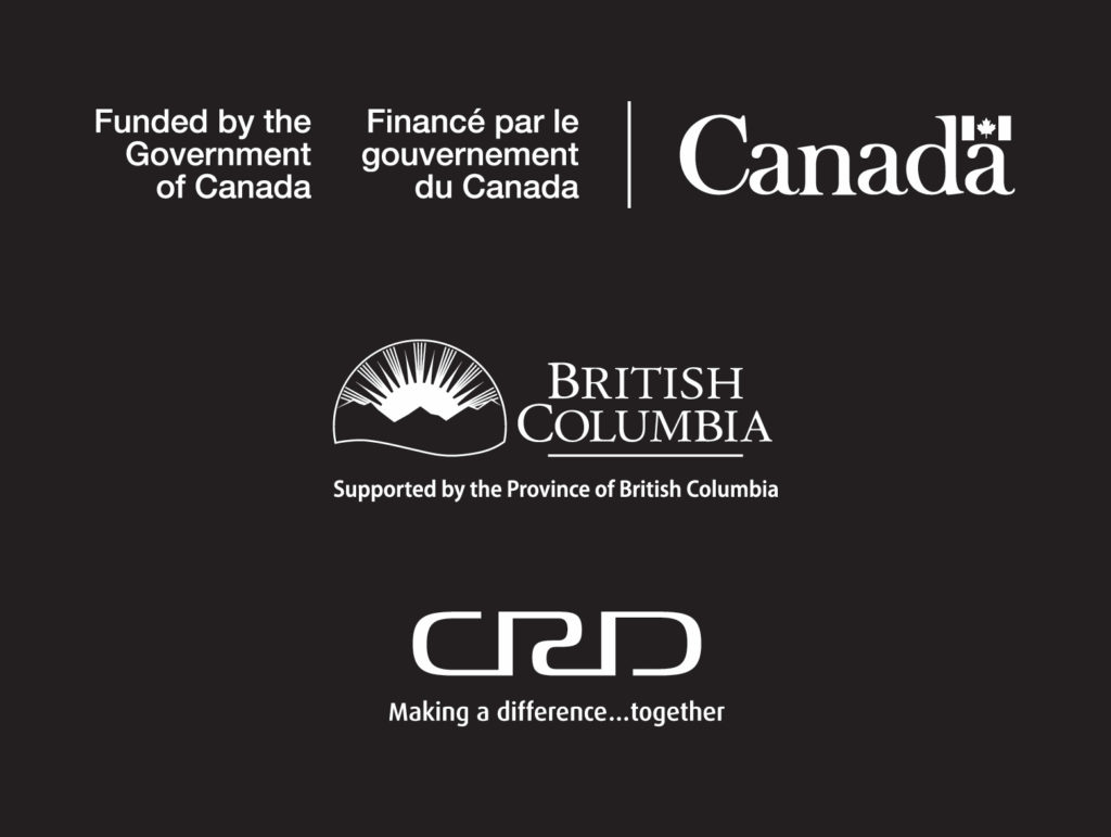 Funded by the Government of Canada. Supported by the Province of British Columbia. Capital Regional District.